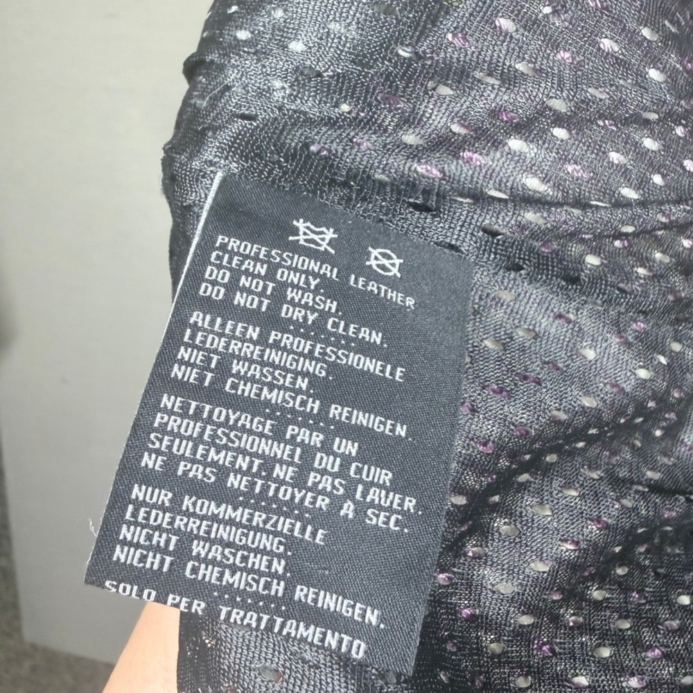 Harley Davidson Night Angel Womens XL Black Leather Vest 97005-14VW Purple Wings - Picture 6 of 11